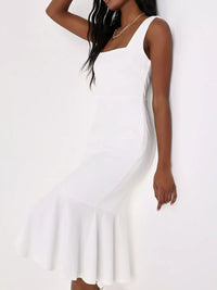 Sleeveless Square Neck Mermaid Midi Dress 101001215514921 49 Affordable Fashion Under $100 Jerry's Apparel 