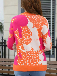 Abstract Pattern Round Neck Sweater 100100810449738 47 Gifts for Her Jerry's Apparel 