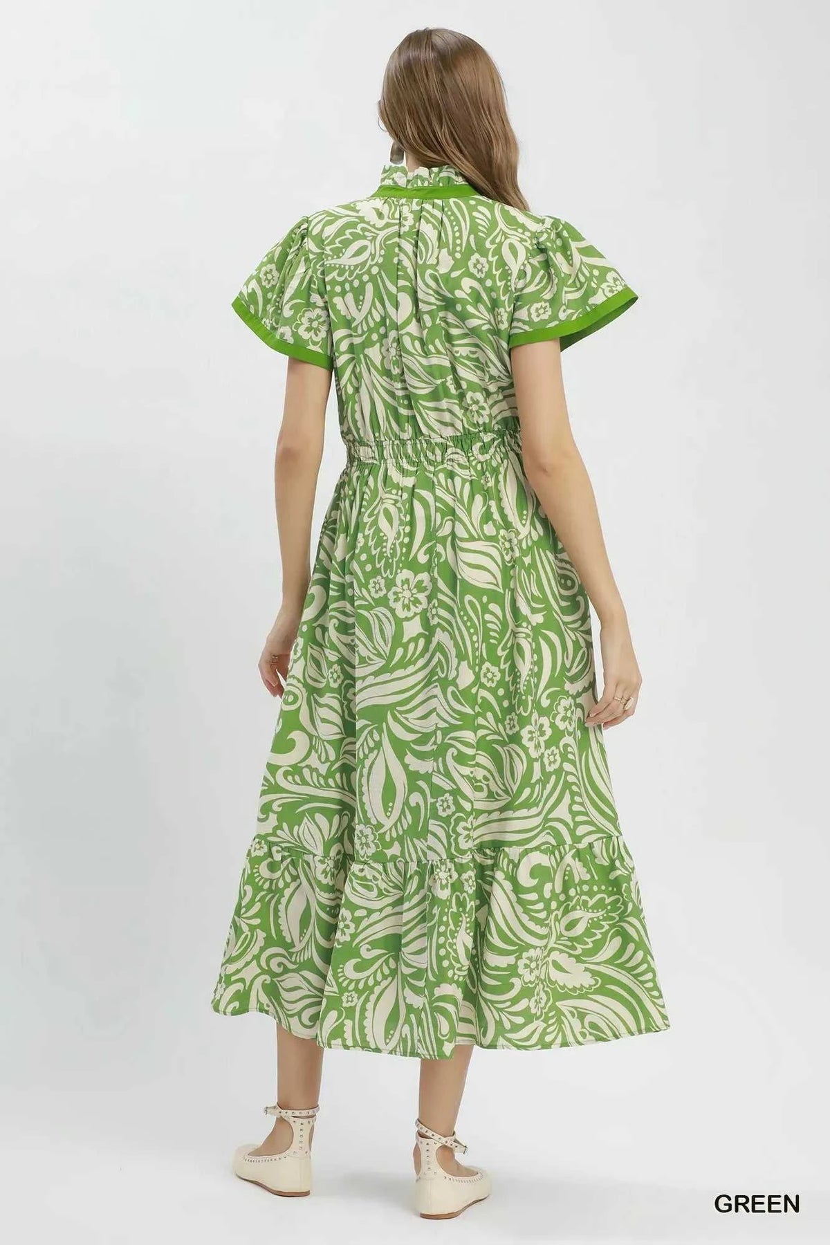 Umgee Paisley Print Midi Dress with Side Pockets 100100692581561 62 Affordable Fashion Under $100 Jerry's Apparel 