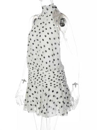 Polka Dot Halter Neck Ruffle Dress 100100761627730 51 Affordable Fashion Under $100 Jerry's Apparel 