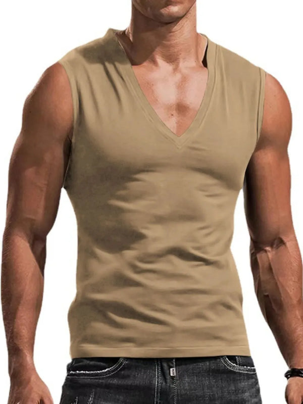 Men's Plus Size V-Neck Tank