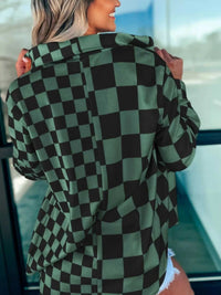 Checkered Pattern Button Up Oversized Jacket 100100139895532 57 Affordable Fashion Under $100 Jerry's Apparel 