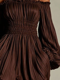 Off-Shoulder Pleated Mini Dress 101001846578745 57 Affordable Fashion Under $100 Jerry's Apparel 