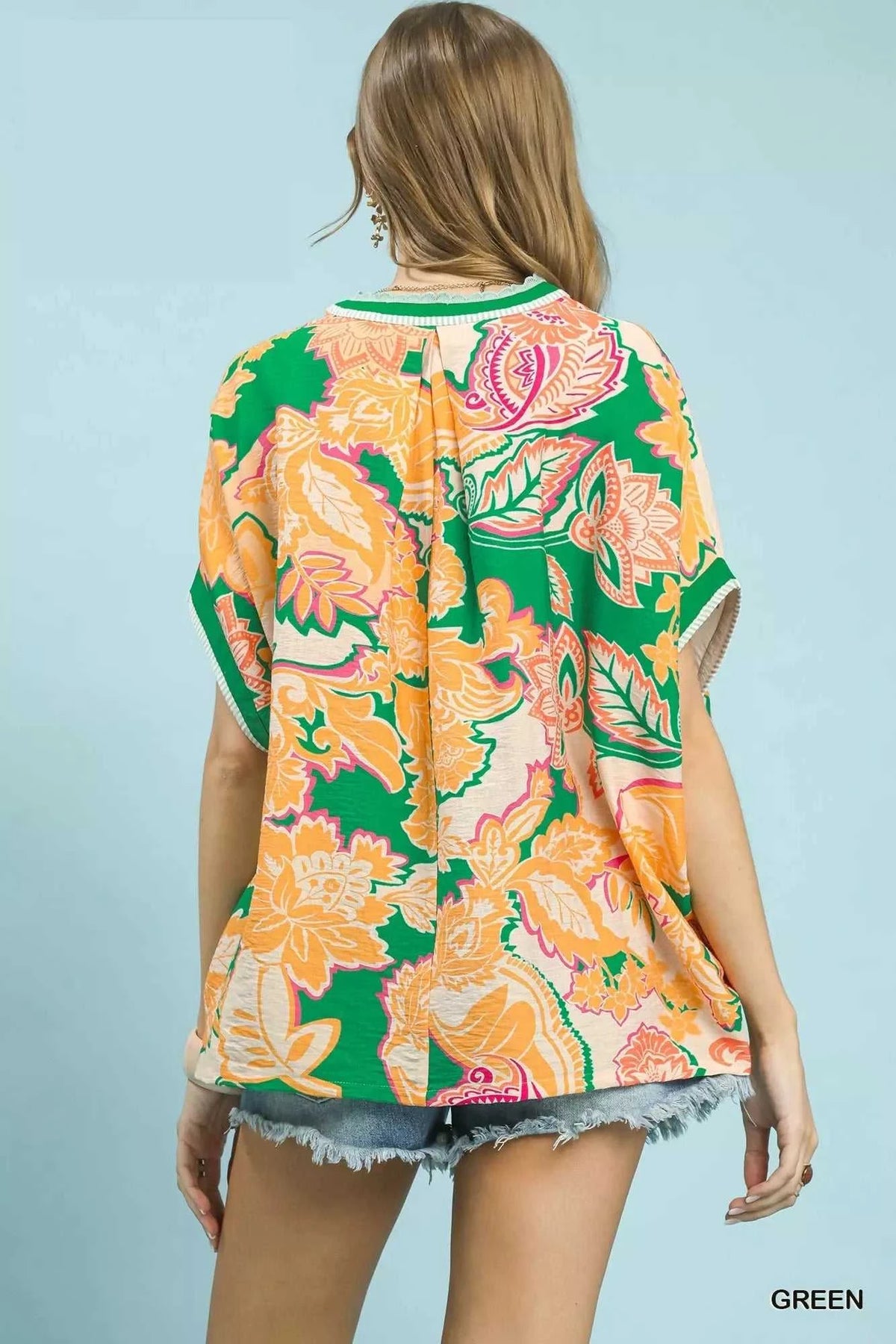 Umgee Abstract Print Oversized Top 100100532931198 47 Affordable Fashion Under $100 Jerry's Apparel 