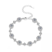 4 Carat 925 Sterling Silver Moissanite Bracelet 100500383324331 119 Jerry's Apparel 