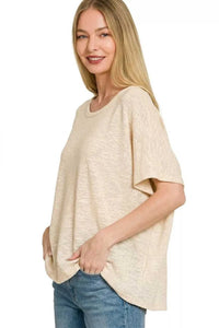 Zenana Oversized Slub Hacci Top 100100386632395 21 Affordable Fashion Under $100 Jerry's Apparel 