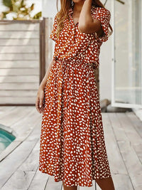 Polka Dot Button Front Midi Dress 100100206515969 29 Gifts for Her Jerry's Apparel 