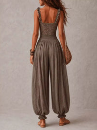 Boho Lace Corset Bodice Jumpsuit with Harem Pants 101001053483751 81 Affordable Fashion Under $100 Jerry's Apparel 