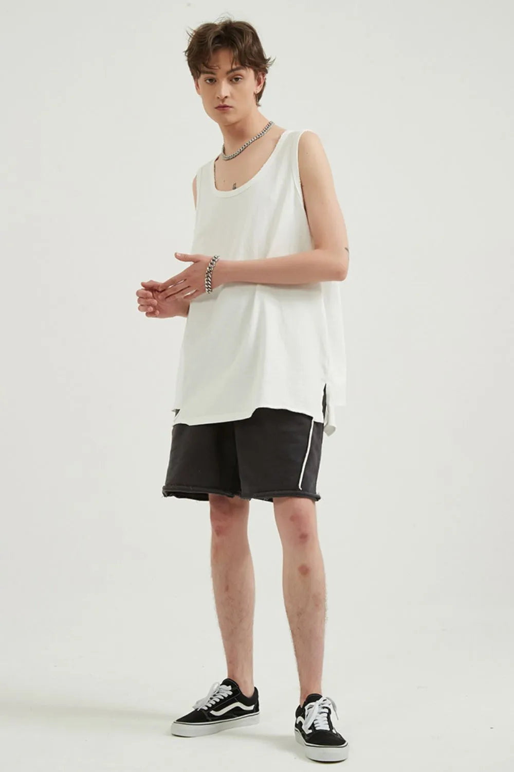 Men's Round Neck Wide Strap Tank