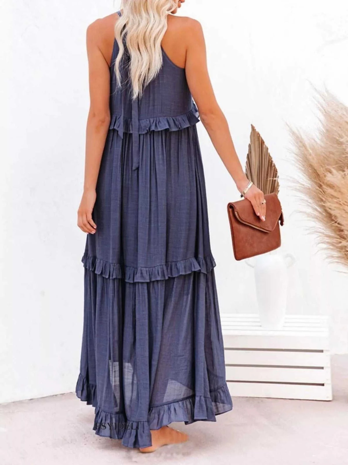 Ruffled Tiered Sleeveless Maxi Dress 100100900580027 49 Affordable Fashion Under $100 Jerry's Apparel 
