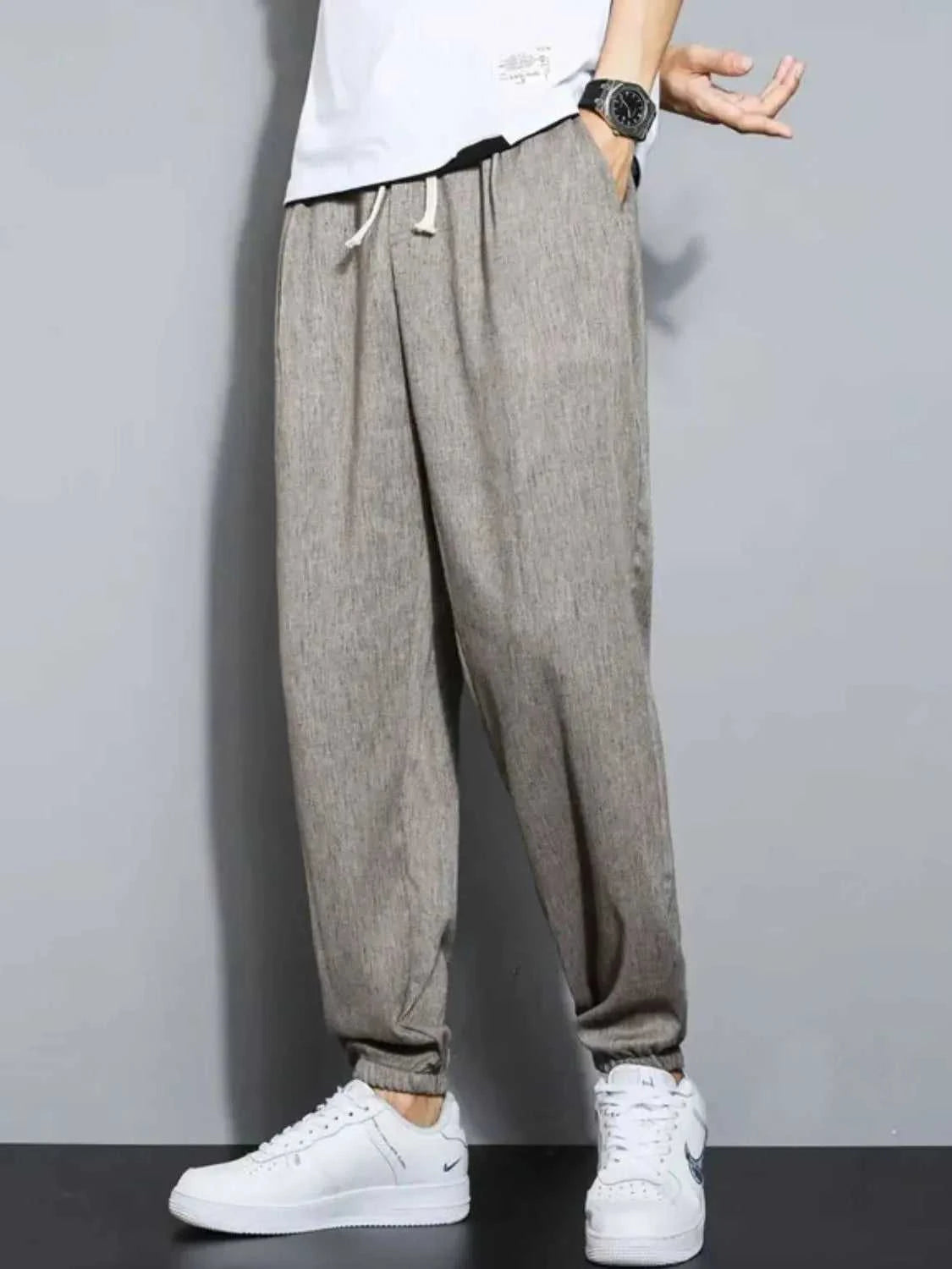 Men's Plus Size Casual Drawstring Jogger Pants 100400655865005 39 Affordable Fashion Under $100 Jerry's Apparel 