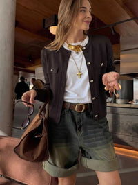Button Down Long Sleeve Cardigan 101002733178083 56 Affordable Fashion Under $100 Jerry's Apparel 