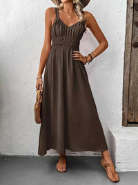 Sleeveless Smocked Casual Midi Dress 100100225131528 33 Affordable Fashion Under $100 Jerry's Apparel 