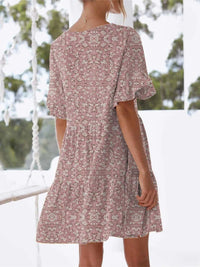 Polka Dot V-Neck Short Sleeve Mini Dress 100100568295398 24 Gifts for Her Jerry's Apparel 