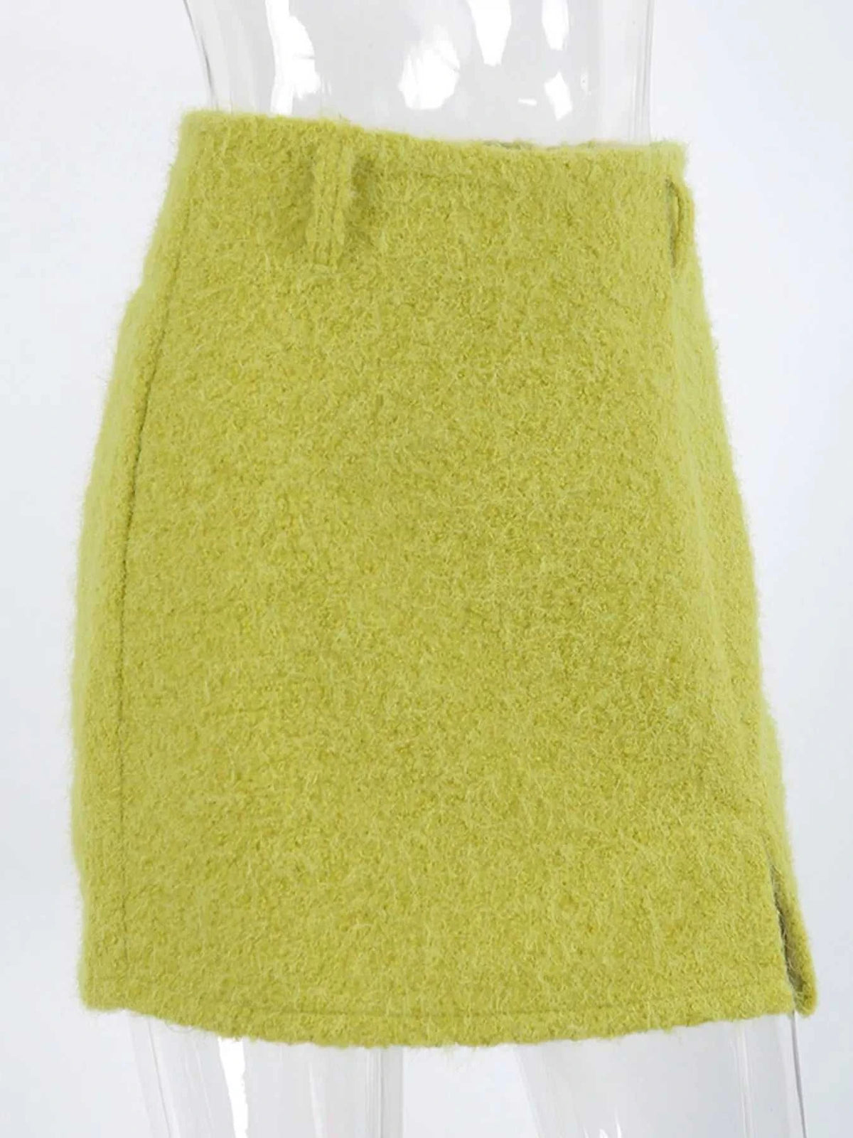 Textured Mini Skirt with Front Slit 100100891974020 42 Affordable Fashion Under $100 Jerry's Apparel 