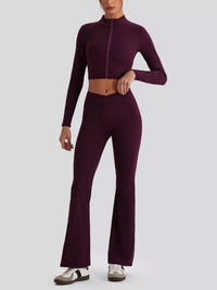 Seamless Criss-Cross V-Neck Tank and Leggings Active Set 101006885753799 113 Comfortable Weekend Sets Jerry's Apparel 