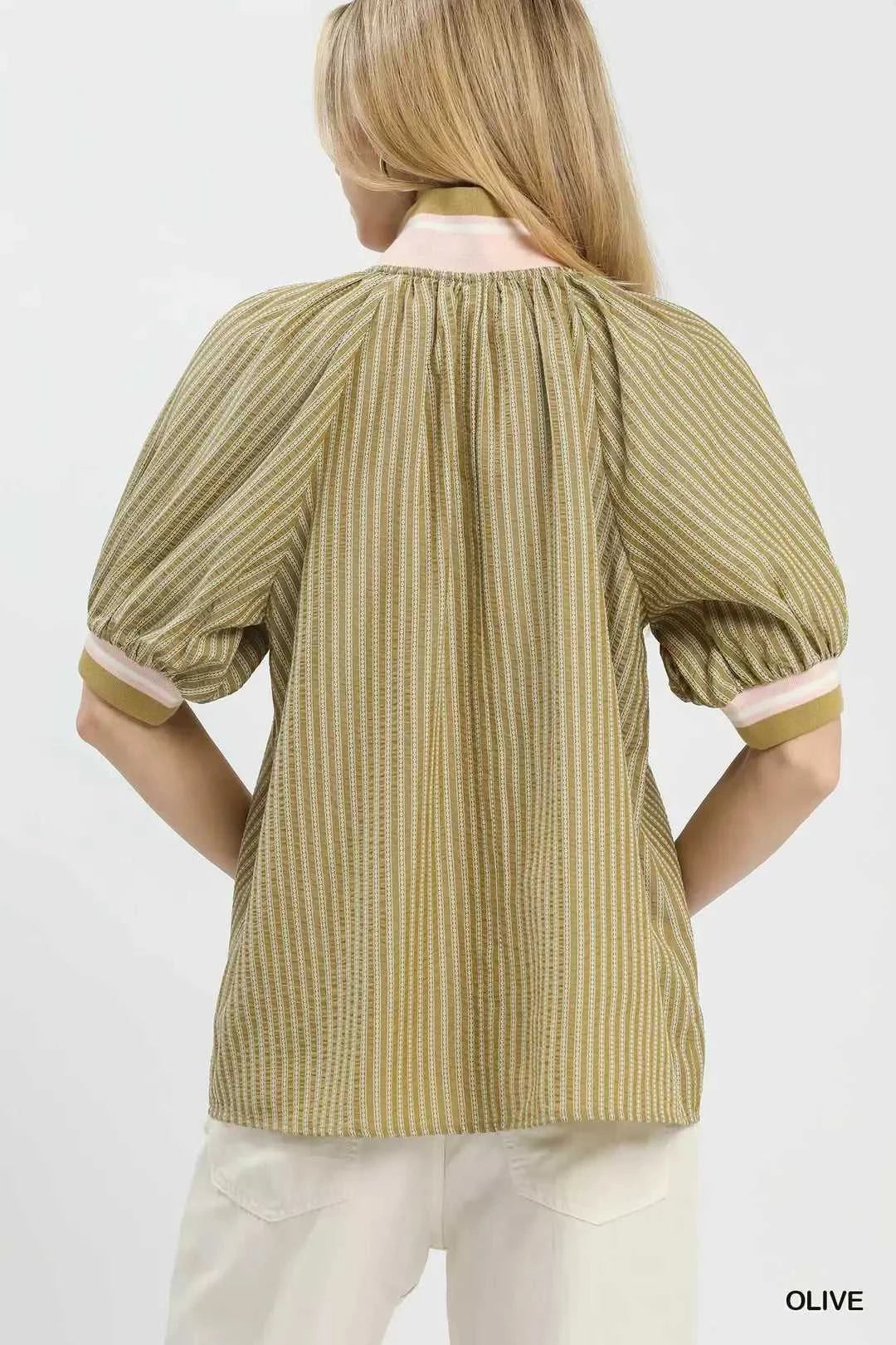 Umgee Botanical Print Blouse 100100847581563 55 Affordable Fashion Under $100 Jerry's Apparel 