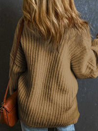 Ribbed Knit Round Neck Slouchy Chunky Sweater 100100533705787 48 Affordable Fashion Under $100 Jerry's Apparel 