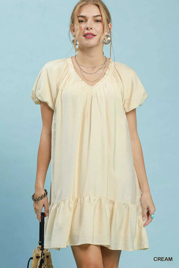 Umgee Ruffle Hem Shift Mini Dress 100100258601434 55 Affordable Fashion Under $100 Jerry's Apparel 