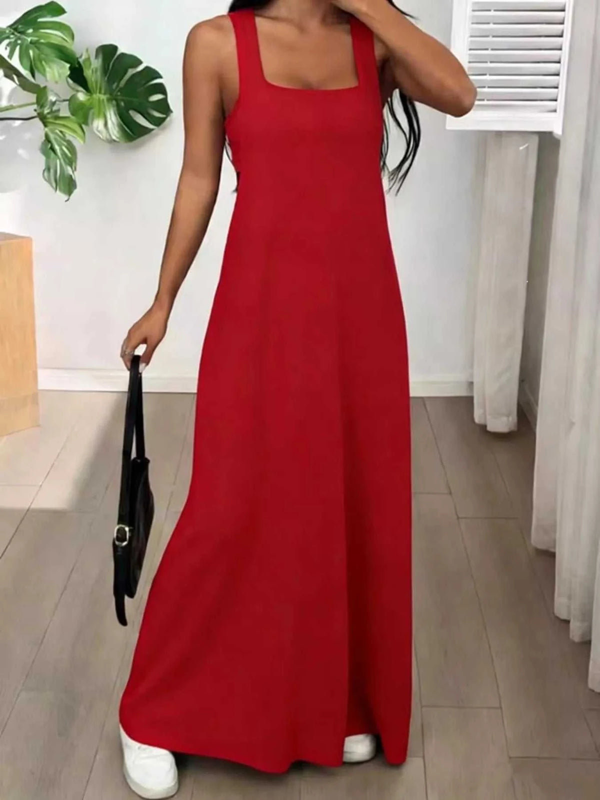 Scoop Neck Cami and Maxi Dress Set 100100537904163 34 Affordable Fashion Under $100 Jerry's Apparel 