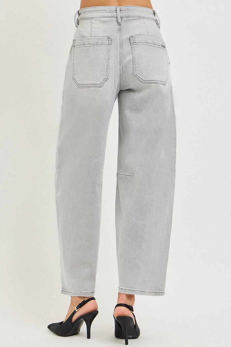 RISEN Slouchy Cropped Barrel Jeans 100100024621905 65 Affordable Fashion Under $100 Jerry's Apparel 