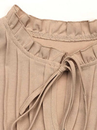 Perfee Frill Tie Neck Long Sleeve Blouse 100100140621598 33 Affordable Fashion Under $100 Jerry's Apparel 