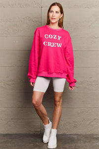 Full Size COZY GREW Graphic Sweatshirt