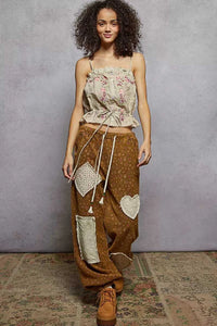 POL Button Down Floral Embroidered Cropped Cami with Lace Detail 100100983311382 51 Affordable Fashion Under $100 Jerry's Apparel 