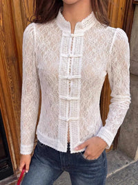 Lace Chinese Style Button Shirt 101001424924412 46 Affordable Fashion Under $100 Jerry's Apparel 