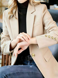 Full Size One Button Lapel Collar Blazer Plus Size 100100736237497 30 Affordable Fashion Under $100 Jerry's Apparel 