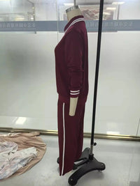 Striped Half Zip Top and Pants Set 101001673461092 67 Gifts for Her Jerry's Apparel 