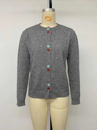 Contrast Button Long Sleeve Cardigan 100100739522365 45 Affordable Fashion Under $100 Jerry's Apparel 