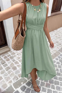Sleeveless High-Low Hem A-Line Dress 100100859872614 42 Affordable Fashion Under $100 Jerry's Apparel 
