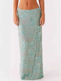 Sequin Embroidered Maxi Skirt 100100873081320 70 Affordable Fashion Under $100 Jerry's Apparel 