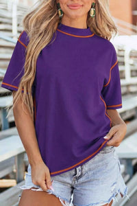Reversible Contrast-Stitched T-Shirt 100100923735986 29 Affordable Fashion Under $100 Jerry's Apparel 