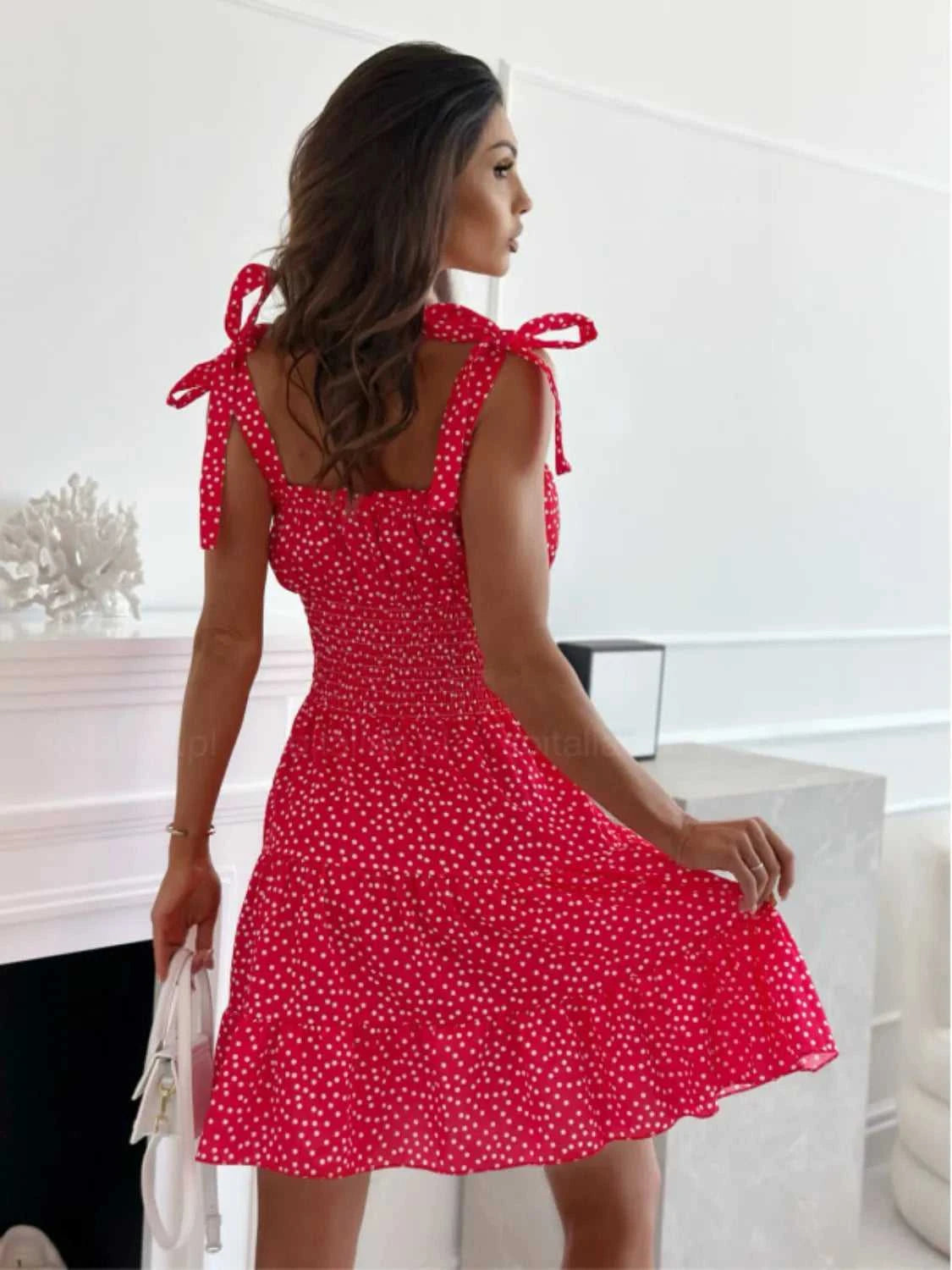 Polka Dot Square Neck Mini Cami Dress 100100988333377 31 Affordable Fashion Under $100 Jerry's Apparel 