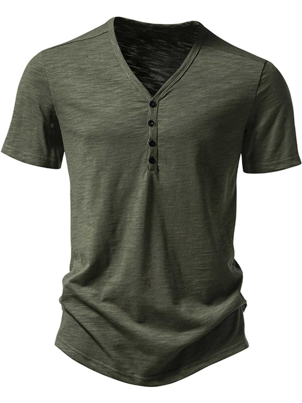 Men's Casual Button Detail T-Shirt 100400483124251 27 Affordable Fashion Under $100 Jerry's Apparel 