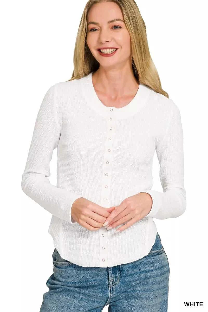 Zenana Double Knit Snap Button Shirts 100100258851244 28 Affordable Fashion Under $100 Jerry's Apparel 