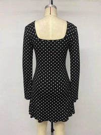 Polka Dot Lace Trimmed V-Neck Mini Dress 100100827615923 48 Affordable Fashion Under $100 Jerry's Apparel 