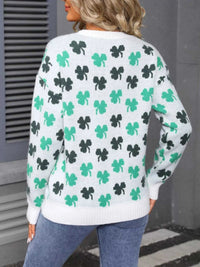 Lucky Clover Crew Neck Sweater 100100261234140 46 Affordable Fashion Under $100 Jerry's Apparel 