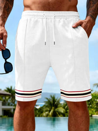 Men's Full Size Textured Knit Drawstring Shorts Plus Size 100400916555342 23 Affordable Fashion Under $100 Jerry's Apparel 