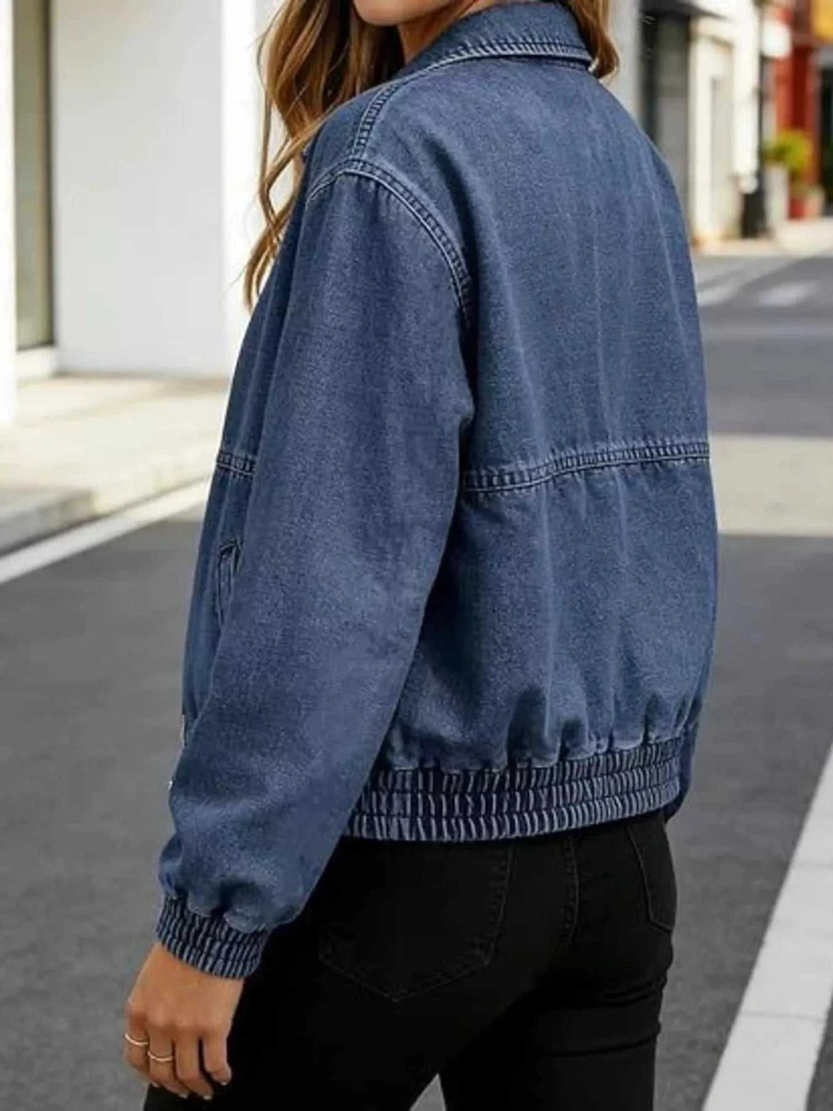 Classic Zip-Up Denim Jacket 101003368738223 64 Affordable Fashion Under $100 Jerry's Apparel 