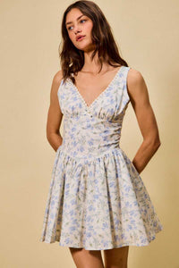 SO ME Froal Print Fit and Flare Dress 100100579301965 60 Affordable Fashion Under $100 Jerry's Apparel 