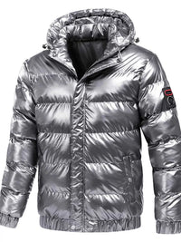 Men's Plus Size Zip Up Hooded Puffer Jacket 100400120854102 125 Fashion Forward Plus Size Clothing Jerry's Apparel 