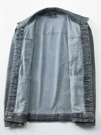Men's Plus Size Vintage Wash Denim Jacket 100400969328187 109 Fashion Forward Plus Size Clothing Jerry's Apparel 