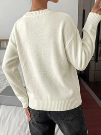 Bow Graphic Round Neck Sweater 100100406045072 38 Affordable Fashion Under $100 Jerry's Apparel 