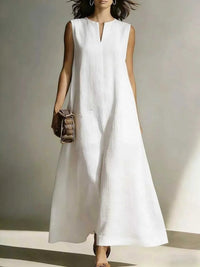 Full Size Notched Sleeveless Maxi Dress Plus Size 100100975553560 32 Affordable Fashion Under $100 Jerry's Apparel 