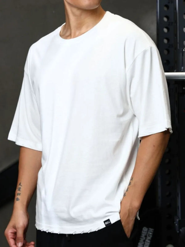 Men's Plus Size Round Neck Half Sleeve T-Shirt