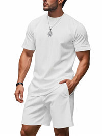 Men's Full Size Casual Striped Top and Shorts Set Plus Size 100400568801852 33 Affordable Fashion Under $100 Jerry's Apparel 