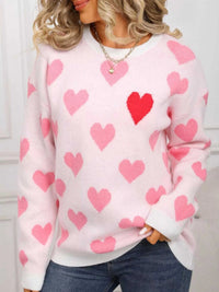 Valentine's Day Heart Crew Neck Sweater 100100681376039 48 Affordable Fashion Under $100 Jerry's Apparel 